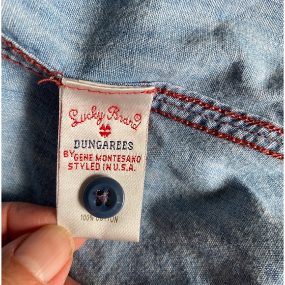 Vintage Lucky Brand Dungarees Gene Montesano Shirt - Picture 8 of 8